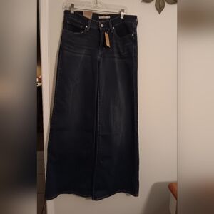 Levis Wide Leg Dark Blue Jeans
